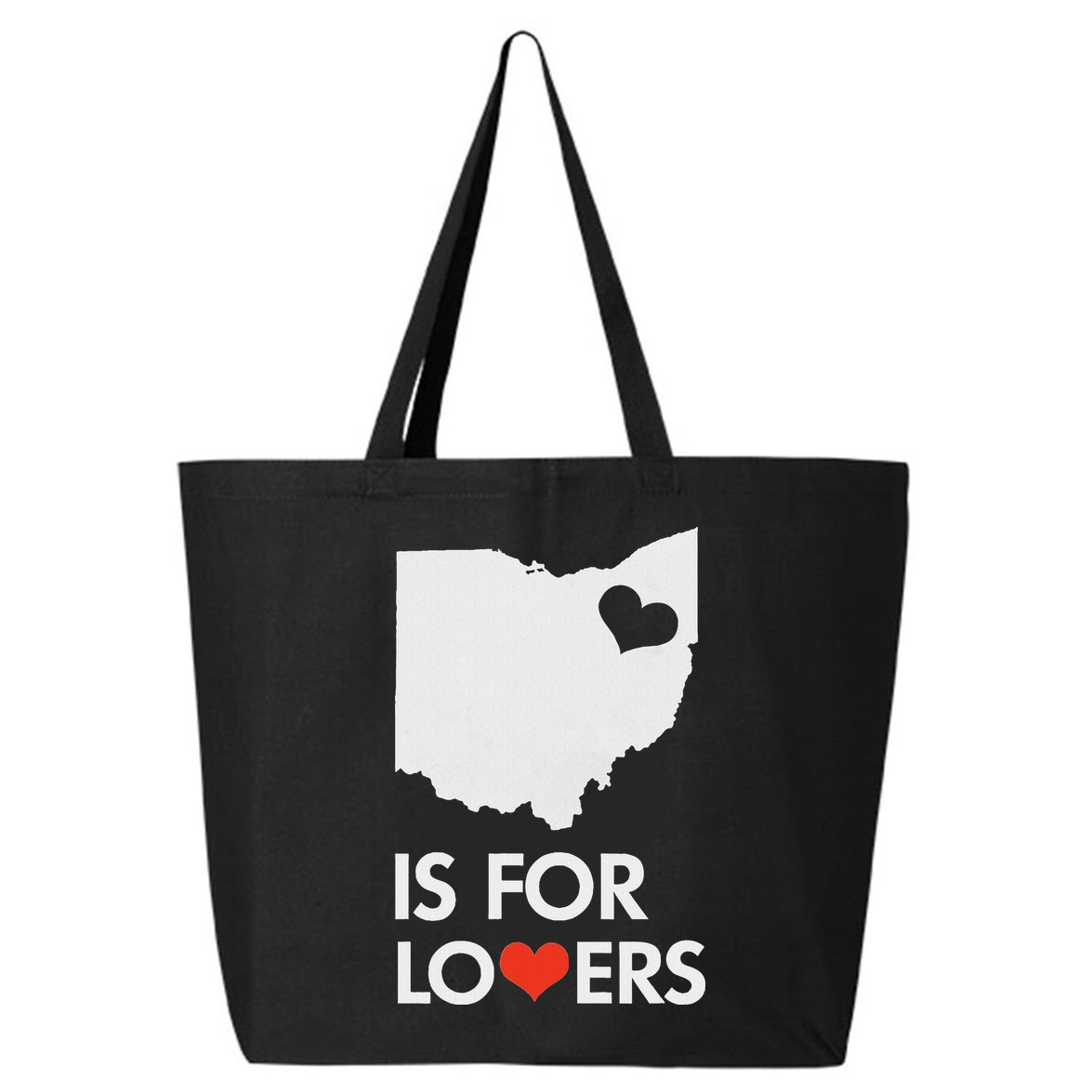Throwback Vintage Ohio Is For Lovers T Distressed 25L Jumbo Tote