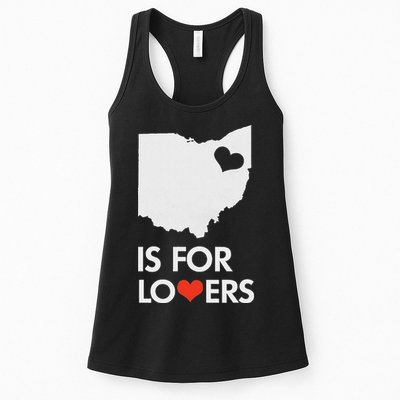 Throwback Vintage Ohio Is For Lovers T Distressed Womens Tank Top
