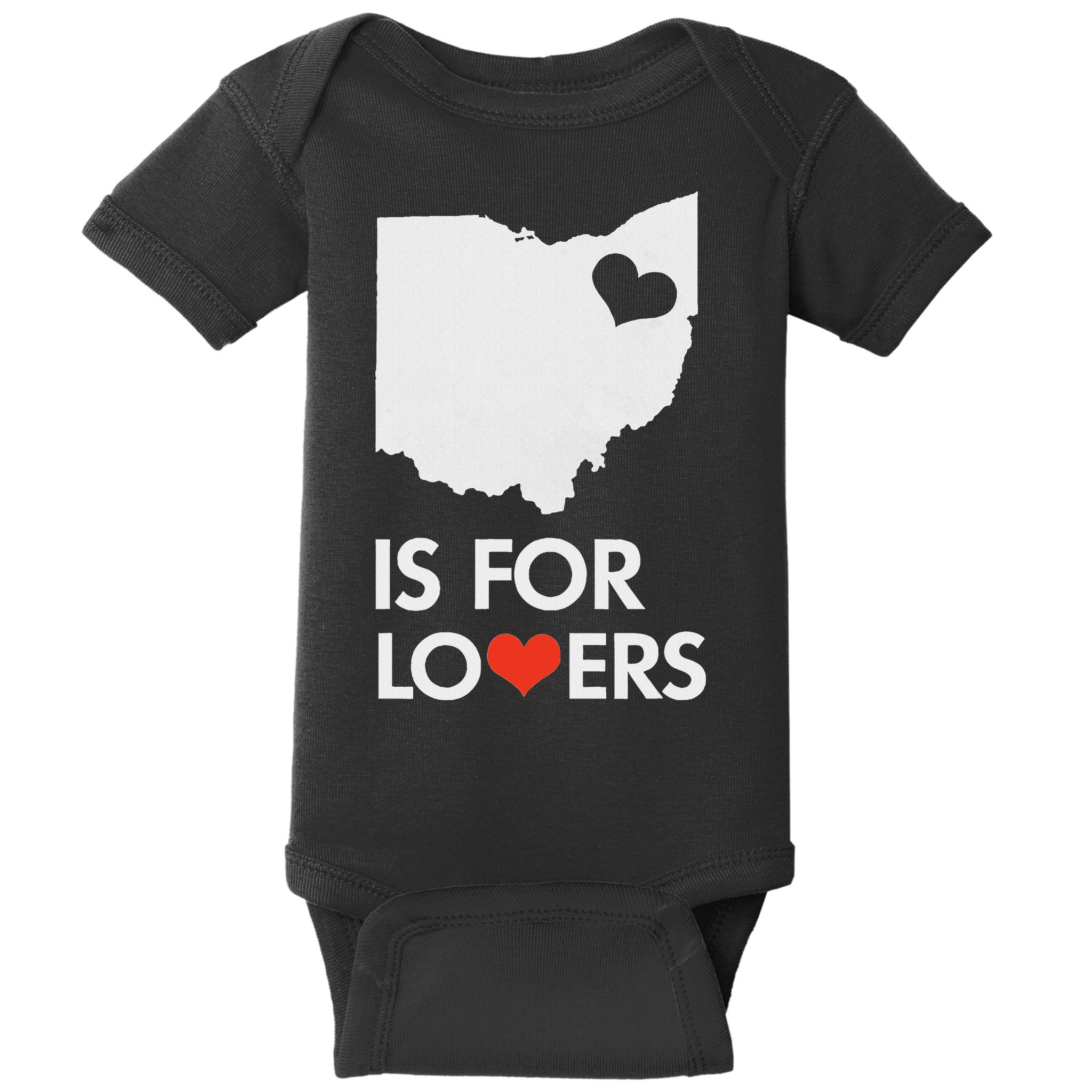 Throwback Vintage Ohio Is For Lovers T Distressed Baby Bodysuit