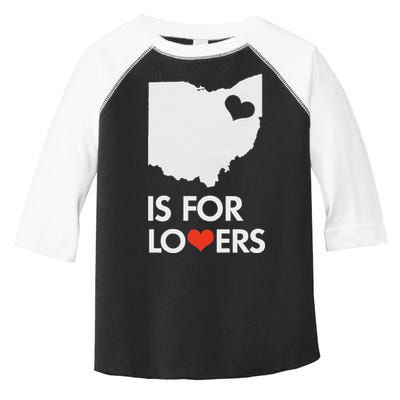 Throwback Vintage Ohio Is For Lovers T Distressed Toddler Fine Jersey T-Shirt