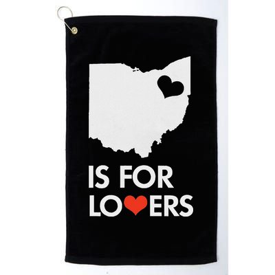 Throwback Vintage Ohio Is For Lovers T Distressed Golf Towel
