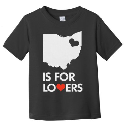 Throwback Vintage Ohio Is For Lovers T Distressed Toddler T-Shirt