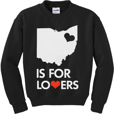 Throwback Vintage Ohio Is For Lovers T Distressed Kids Sweatshirt