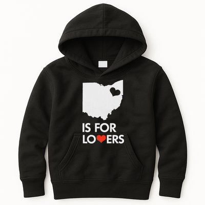 Throwback Vintage Ohio Is For Lovers T Distressed Kids Hoodie
