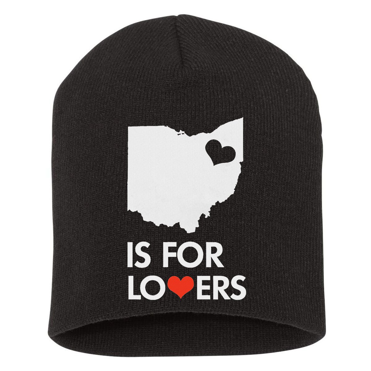 Throwback Vintage Ohio Is For Lovers T Distressed Short Acrylic Beanie
