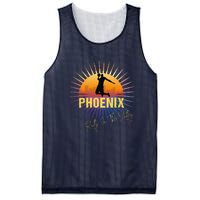 The Valley Oop Phoenix Basketball Retro Sunset Rally Mesh Reversible Basketball Jersey Tank