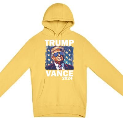 Trump Vance Presidential Election 2024 Gift Premium Pullover Hoodie