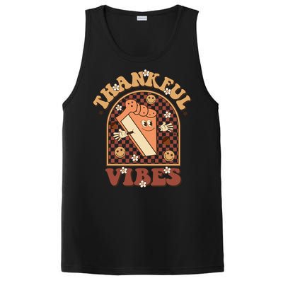 Thankful Vibes Pumpkin Spie Funny Thanksgiving Gift PosiCharge Competitor Tank