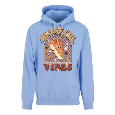 Thankful Vibes Pumpkin Spie Funny Thanksgiving Gift Unisex Surf Hoodie