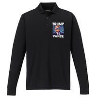 Trump Vance Presidential Election 2024 Performance Long Sleeve Polo