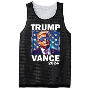 Trump Vance Presidential Election 2024 Mesh Reversible Basketball Jersey Tank