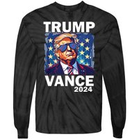 Trump Vance Presidential Election 2024 Tie-Dye Long Sleeve Shirt