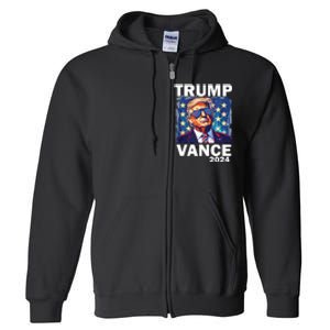 Trump Vance Presidential Election 2024 Full Zip Hoodie