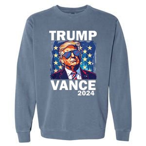 Trump Vance Presidential Election 2024 Garment-Dyed Sweatshirt