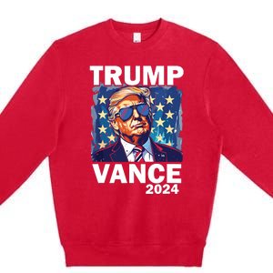 Trump Vance Presidential Election 2024 Premium Crewneck Sweatshirt