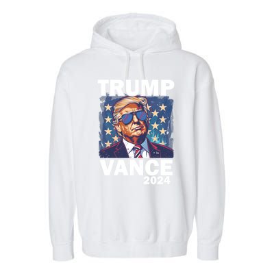 Trump Vance Presidential Election 2024 Gift Garment-Dyed Fleece Hoodie