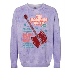 The Vampire Queen Music Poster Colorblast Crewneck Sweatshirt