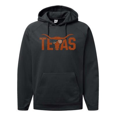 Texas Vintage Retro Performance Fleece Hoodie