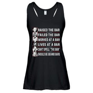 Trump Voter Raised The Bar Failed The Bar Worked At A Bar Ladies Essential Flowy Tank