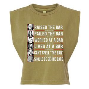 Trump Voter Raised The Bar Failed The Bar Worked At A Bar Garment-Dyed Women's Muscle Tee