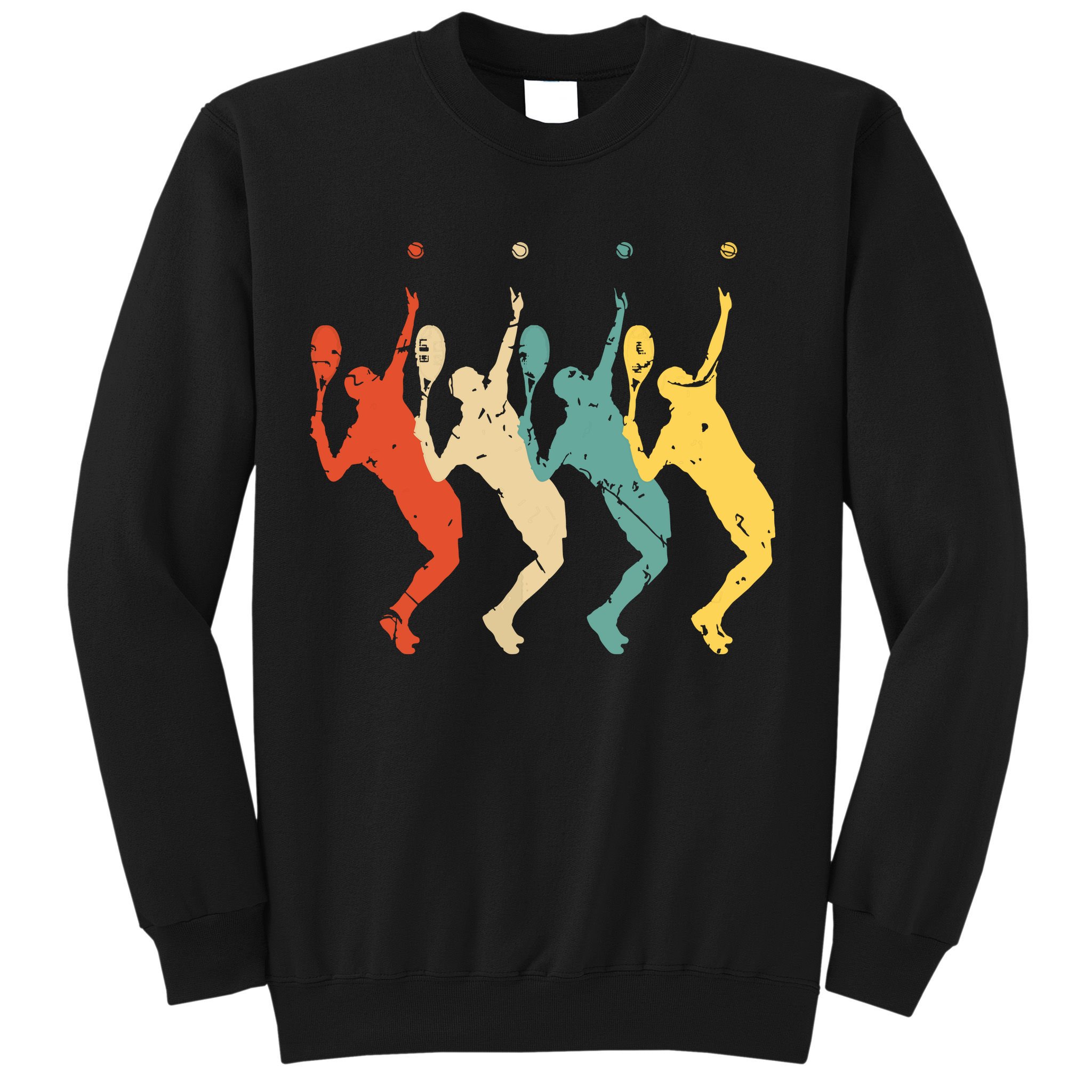 Tennis Vintage Retro 70s 80s Tennis Player Sweatshirt