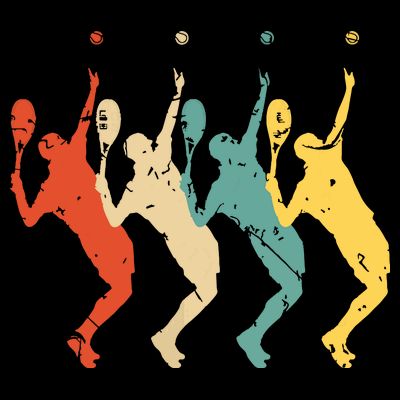 Tennis Vintage Retro 70s 80s Tennis Player T-Shirt