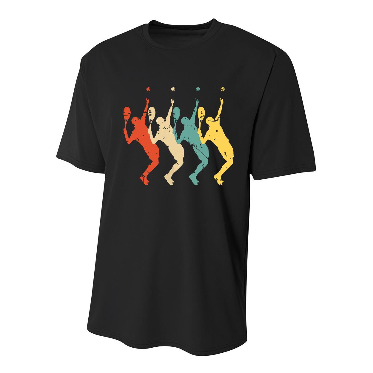 Tennis Vintage Retro 70s 80s Tennis Player Youth Performance Sprint T-Shirt