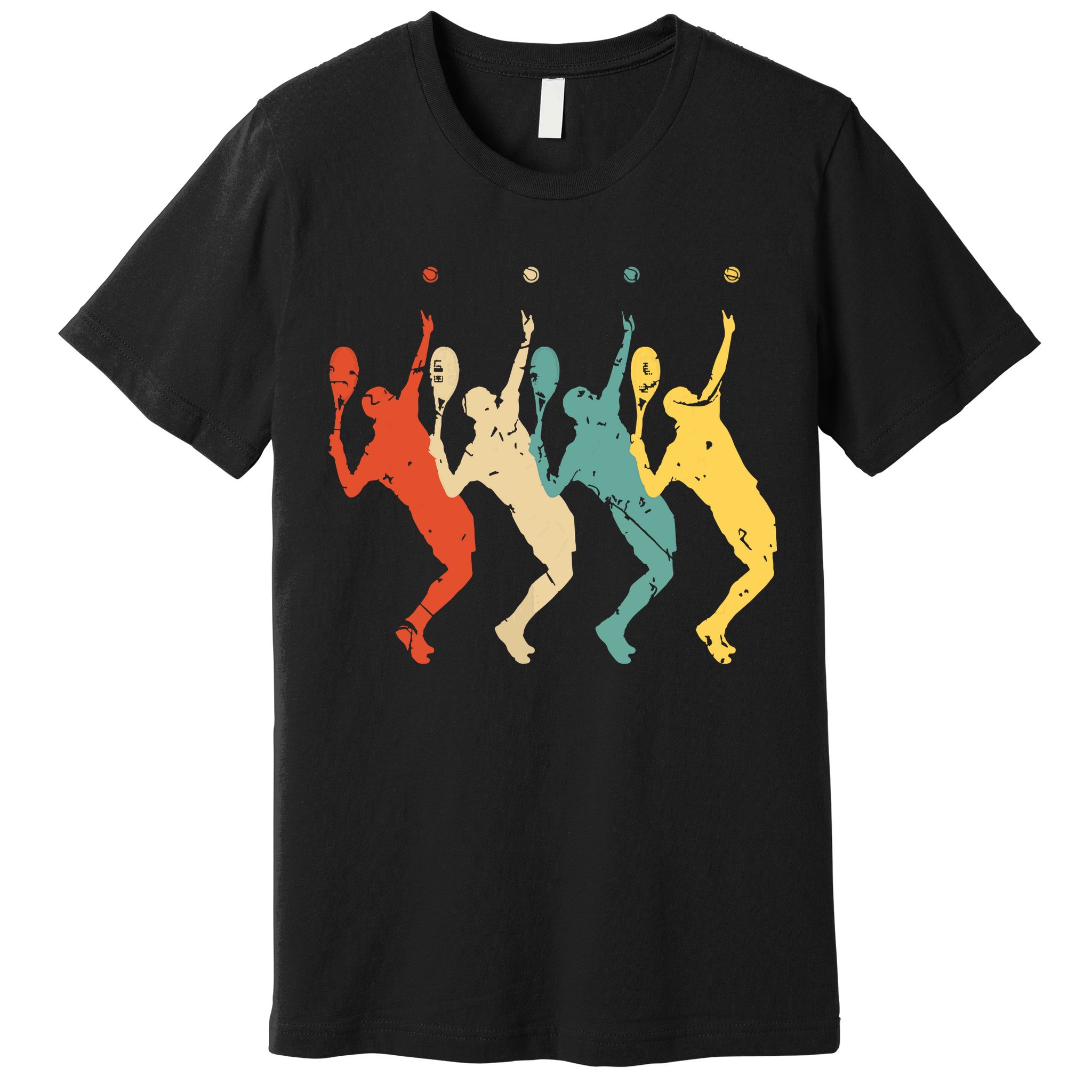 Tennis Vintage Retro 70s 80s Tennis Player Premium T-Shirt