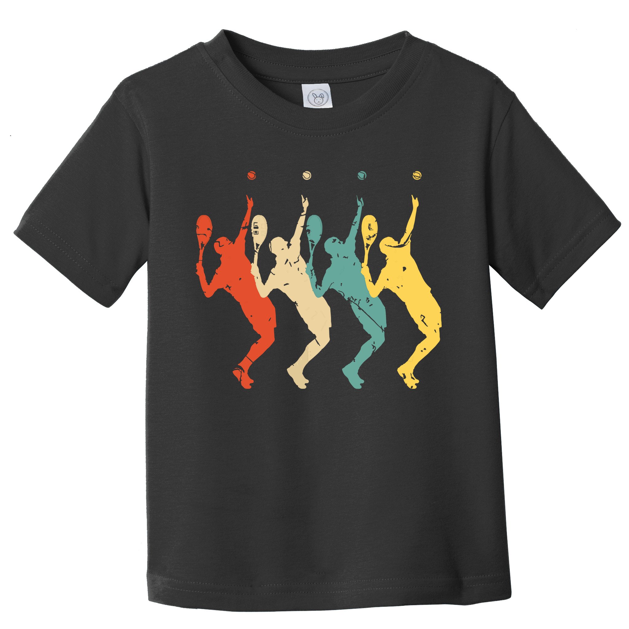 Tennis Vintage Retro 70s 80s Tennis Player Toddler T-Shirt
