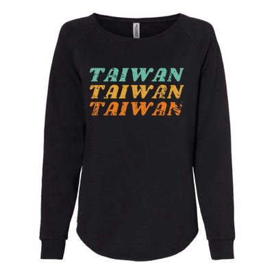 Taiwan Vintage Retro Style Taiwanese Gift Womens California Wash Sweatshirt