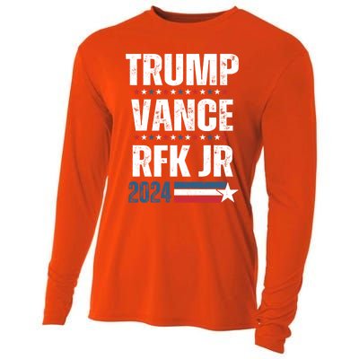 Trump Vance Rfk Jr 2024 American Flag Gift Cooling Performance Long Sleeve Crew