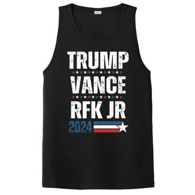 Trump Vance Rfk Jr 2024 American Flag Gift PosiCharge Competitor Tank