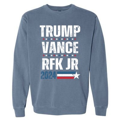 Trump Vance Rfk Jr 2024 American Flag Gift Garment-Dyed Sweatshirt