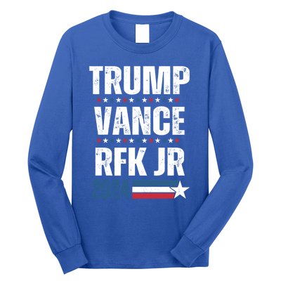 Trump Vance Rfk Jr 2024 American Flag Gift Long Sleeve Shirt