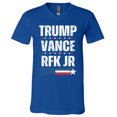 Trump Vance Rfk Jr 2024 American Flag Gift V-Neck T-Shirt