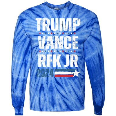 Trump Vance Rfk Jr 2024 American Flag Gift Tie-Dye Long Sleeve Shirt