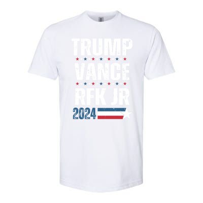 Trump Vance Rfk Jr 2024 American Flag Gift Softstyle CVC T-Shirt