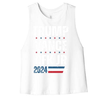 Trump Vance Rfk Jr 2024 American Flag Gift Women's Racerback Cropped Tank