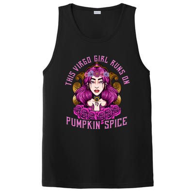 This Virgo Runs On Pumpkin Spice Funny Birthday Gift Funny Gift PosiCharge Competitor Tank