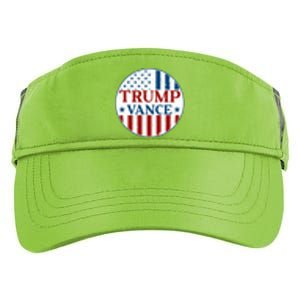 Trump Vance Republican 2024 Election Front And Back Adult Drive Performance Visor