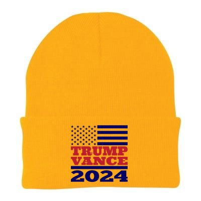 Trump Vance Republican 2024 Election Front And Back Knit Cap Winter Beanie