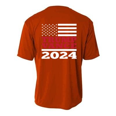 Trump Vance Republican 2024 Election Front And Back Youth Performance Sprint T-Shirt