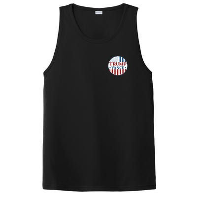 Trump Vance Republican 2024 Election Front And Back PosiCharge Competitor Tank