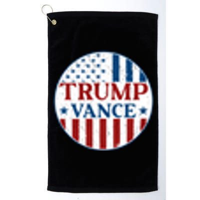 Trump Vance Republican 2024 Election Front And Back Platinum Collection Golf Towel