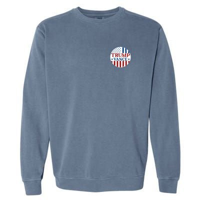 Trump Vance Republican 2024 Election Front And Back Garment-Dyed Sweatshirt