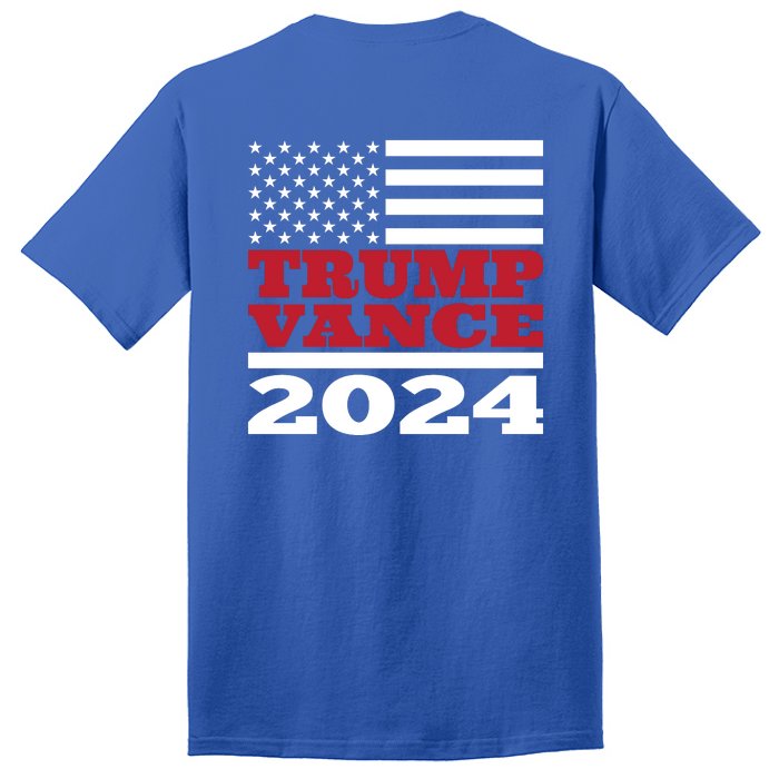 Trump Vance Republican 2024 Election Front And Back Tall T-Shirt