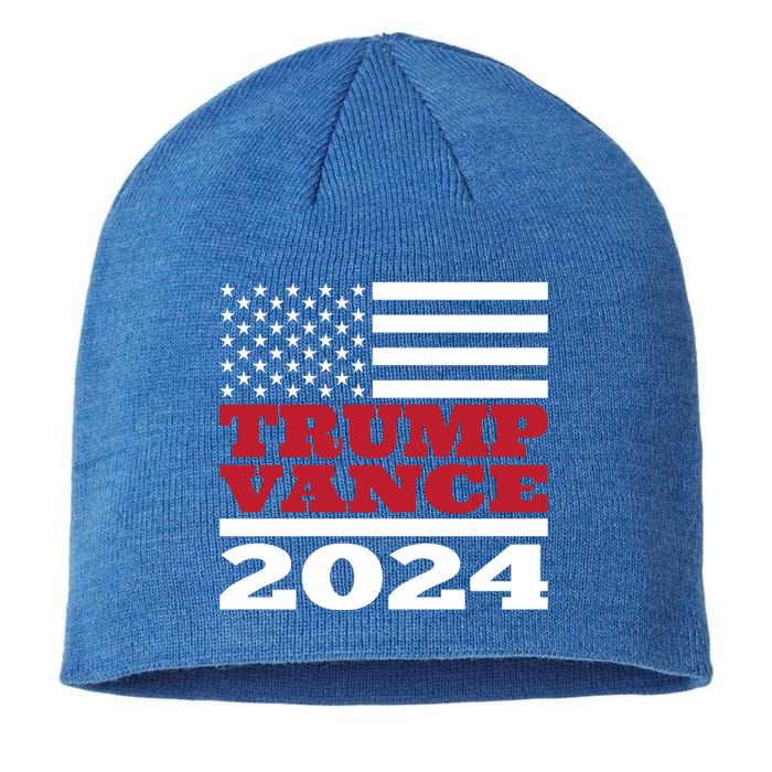 Trump Vance Republican 2024 Election Front And Back Sustainable Beanie