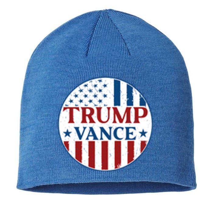 Trump Vance Republican 2024 Election Front And Back Sustainable Beanie