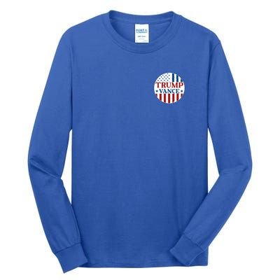 Trump Vance Republican 2024 Election Front And Back Tall Long Sleeve T-Shirt