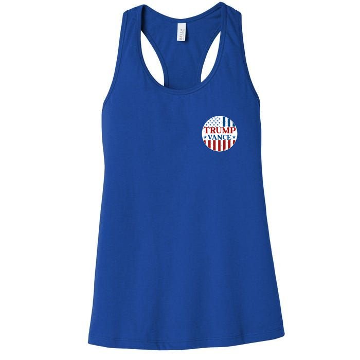 Trump Vance Republican 2024 Election Front And Back Women's Racerback Tank